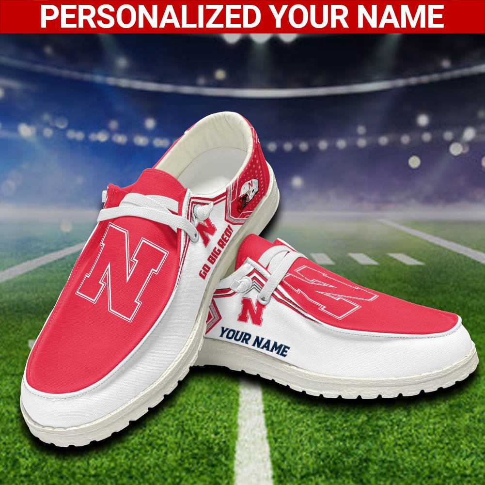 Nebraska Cornhuskers Sport HD Shoes Custom Your Name, White HDs For Sport Fans, Sport Lover Gifts ETHY-52461 HD Shoes 2024 Version