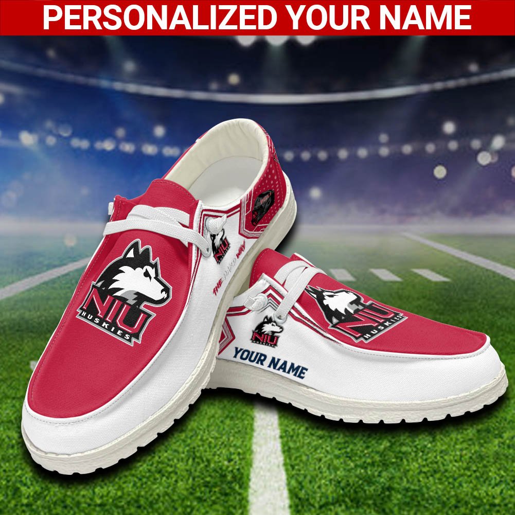 Northern Illinois Huskies Sport HD Shoes Custom Your Name, White HDs For Sport Fans, Sport Lover Gifts ETHY-52461 HD Shoes 2024 Version