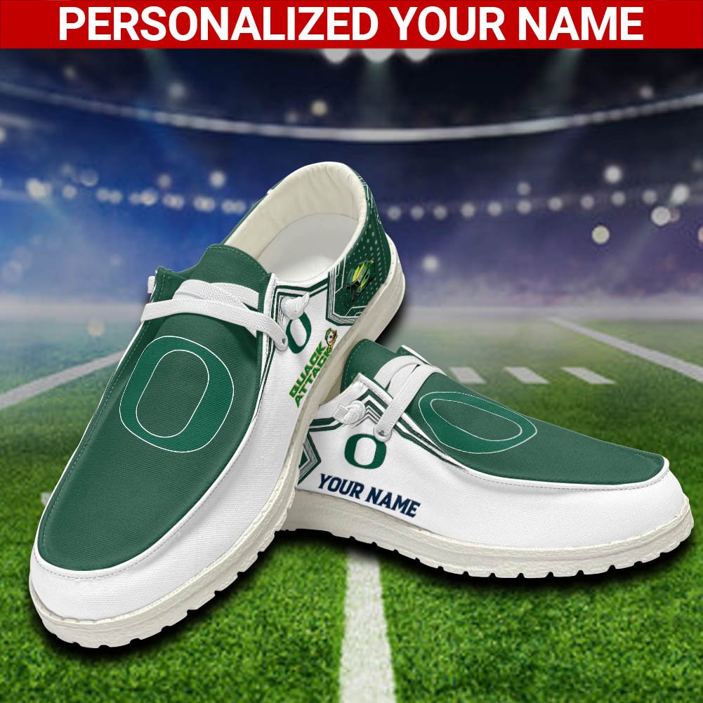 Oregon Ducks Sport HD Shoes Custom Your Name, White HDs For Sport Fans, Sport Lover Gifts ETHY-52461 HD Shoes 2024 Version