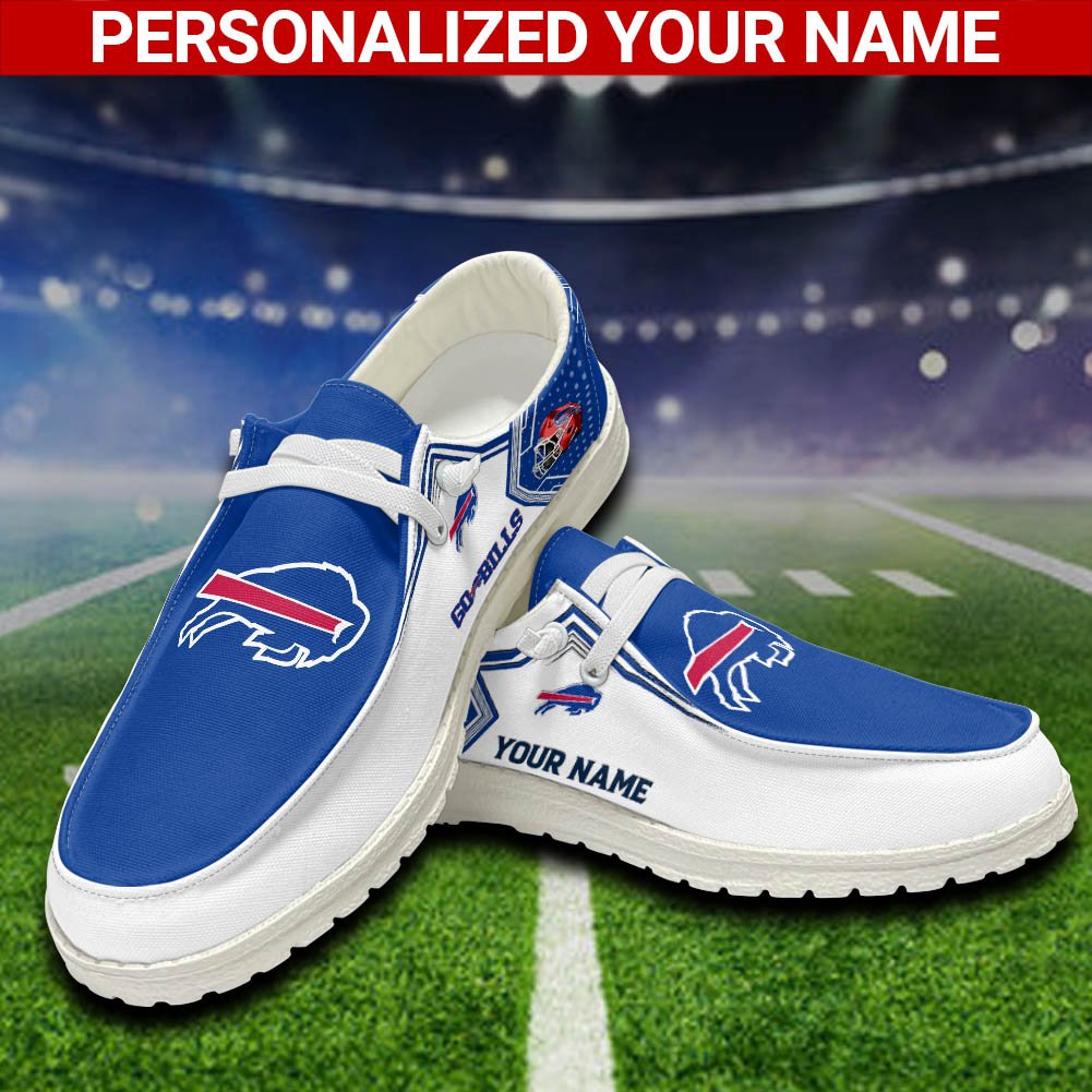 Buffalo Bills Sport HD Shoes Custom Your Name, White HDs For Sport Fans, Sport Lover Gifts ETHY-52461 HD Shoes 2024 Version