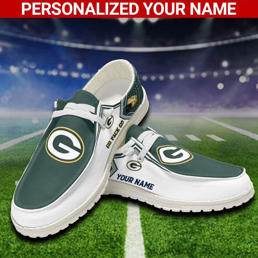 Green Bay Packers Sport HD Shoes Custom Your Name, White HDs For Sport Fans, Sport Lover Gifts ETHY-52461 HD Shoes 2024 Version