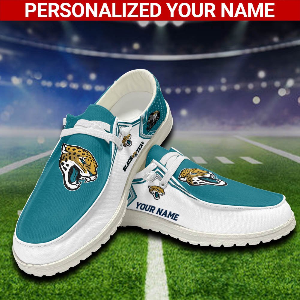 Jacksonville Jaguars Sport HD Shoes Custom Your Name, White HDs For Sport Fans, Sport Lover Gifts ETHY-52461 HD Shoes 2024 Version