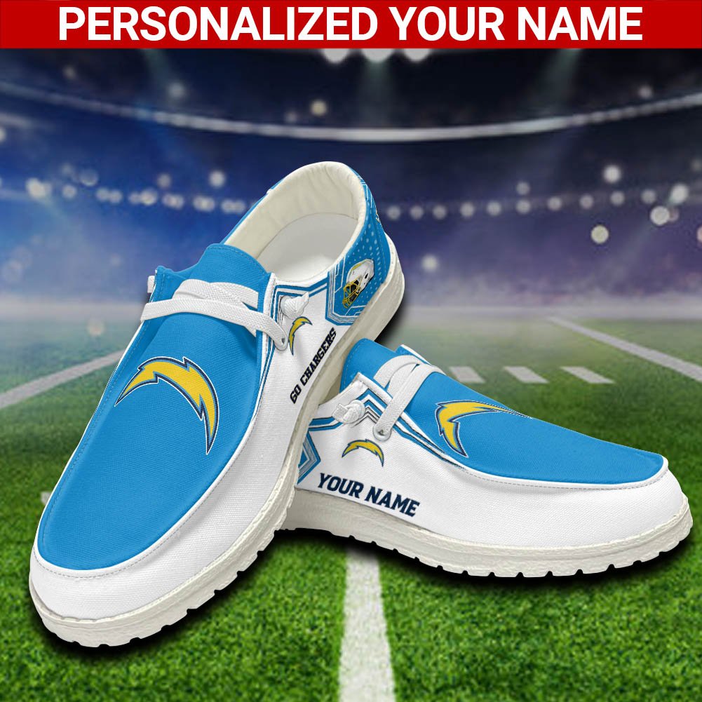 Los Angeles Chargers Sport HD Shoes Custom Your Name, White HDs For Sport Fans, Sport Lover Gifts ETHY-52461 HD Shoes 2024 Version