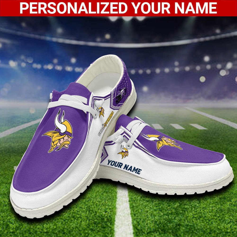 Minnesota Vikings Sport HD Shoes Custom Your Name, White HDs For Sport Fans, Sport Lover Gifts ETHY-52461 HD Shoes 2024 Version