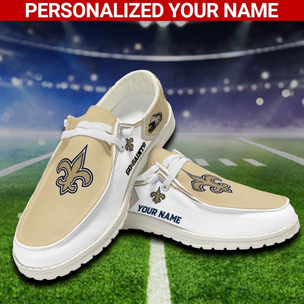 New Orleans Saints Sport HD Shoes Custom Your Name, White HDs For Sport Fans, Sport Lover Gifts ETHY-52461 HD Shoes 2024 Version