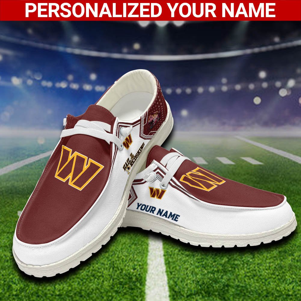 Washington Commanders Sport HD Shoes Custom Your Name, White HDs For Sport Fans, Sport Lover Gifts ETHY-52461 HD Shoes 2024 Version