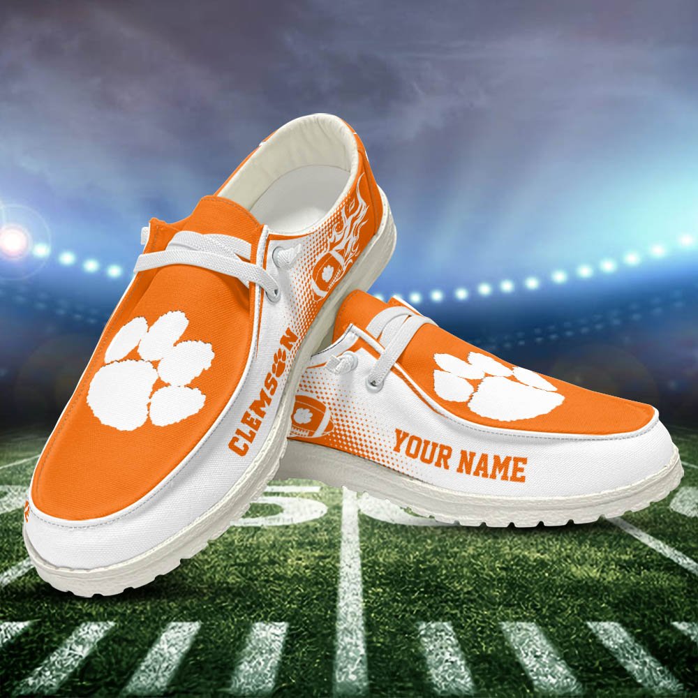 Clemson Tigers HD Shoes Custom Your Name, Sport Team Shoes, Gift For Sport Lovers ETHY-52463 HD Shoes 2024 Version