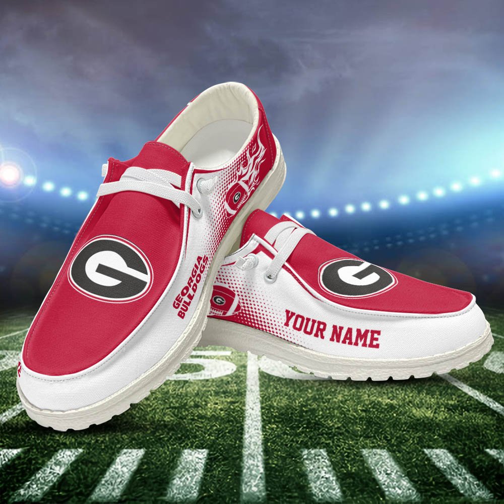 Georgia Bulldogs HD Shoes Custom Your Name, Sport Team Shoes, Gift For Sport Lovers ETHY-52463 HD Shoes 2024 Version