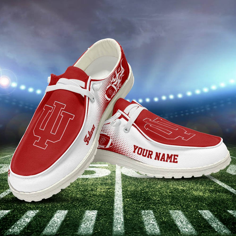 Indiana Hoosiers HD Shoes Custom Your Name, Sport Team Shoes, Gift For Sport Lovers ETHY-52463 HD Shoes 2024 Version