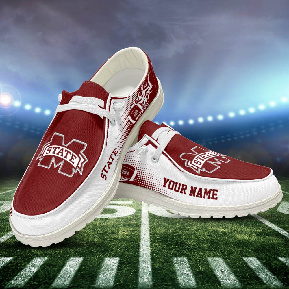 Mississippi State Bulldogs HD Shoes Custom Your Name, Sport Team Shoes, Gift For Sport Lovers ETHY-52463 HD Shoes 2024 Version