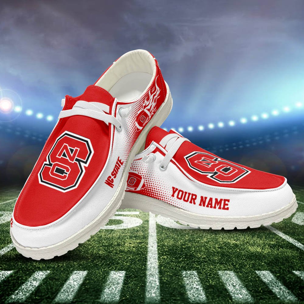 NC State Wolfpack HD Shoes Custom Your Name, Sport Team Shoes, Gift For Sport Lovers ETHY-52463 HD Shoes 2024 Version