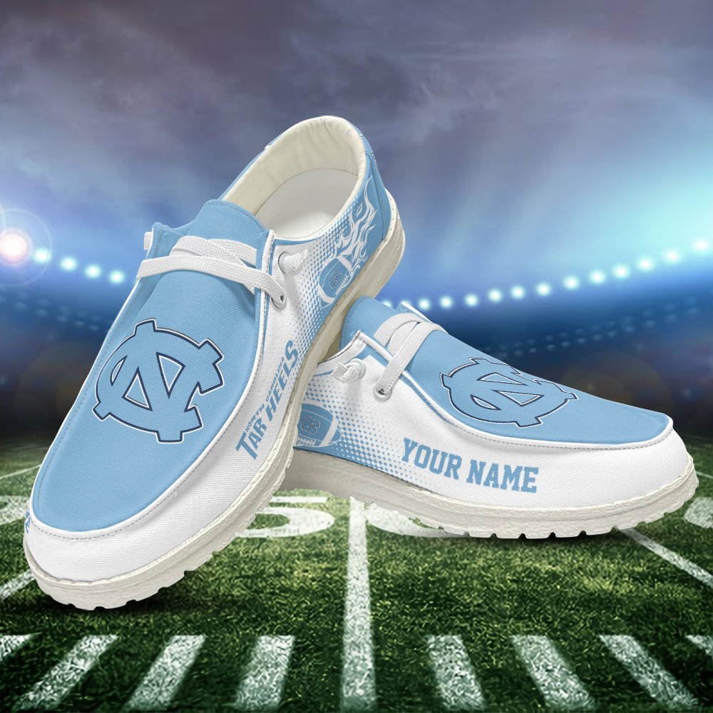 North Carolina Tar Heels HD Shoes Custom Your Name, Sport Team Shoes, Gift For Sport Lovers ETHY-52463 HD Shoes 2024 Version