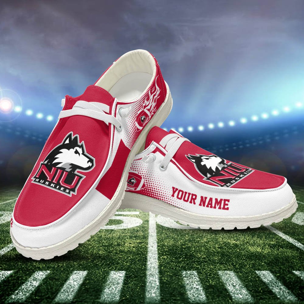 Northern Illinois Huskies HD Shoes Custom Your Name, Sport Team Shoes, Gift For Sport Lovers ETHY-52463 HD Shoes 2024 Version