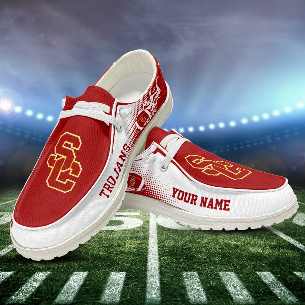 USC Trojans HD Shoes Custom Your Name, Sport Team Shoes, Gift For Sport Lovers ETHY-52463 HD Shoes 2024 Version