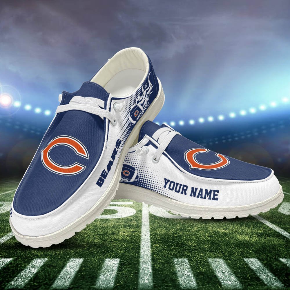 Chicago Bears HD Shoes Custom Your Name, Sport Team Shoes, Gift For Sport Lovers ETHY-52463 HD Shoes 2024 Version