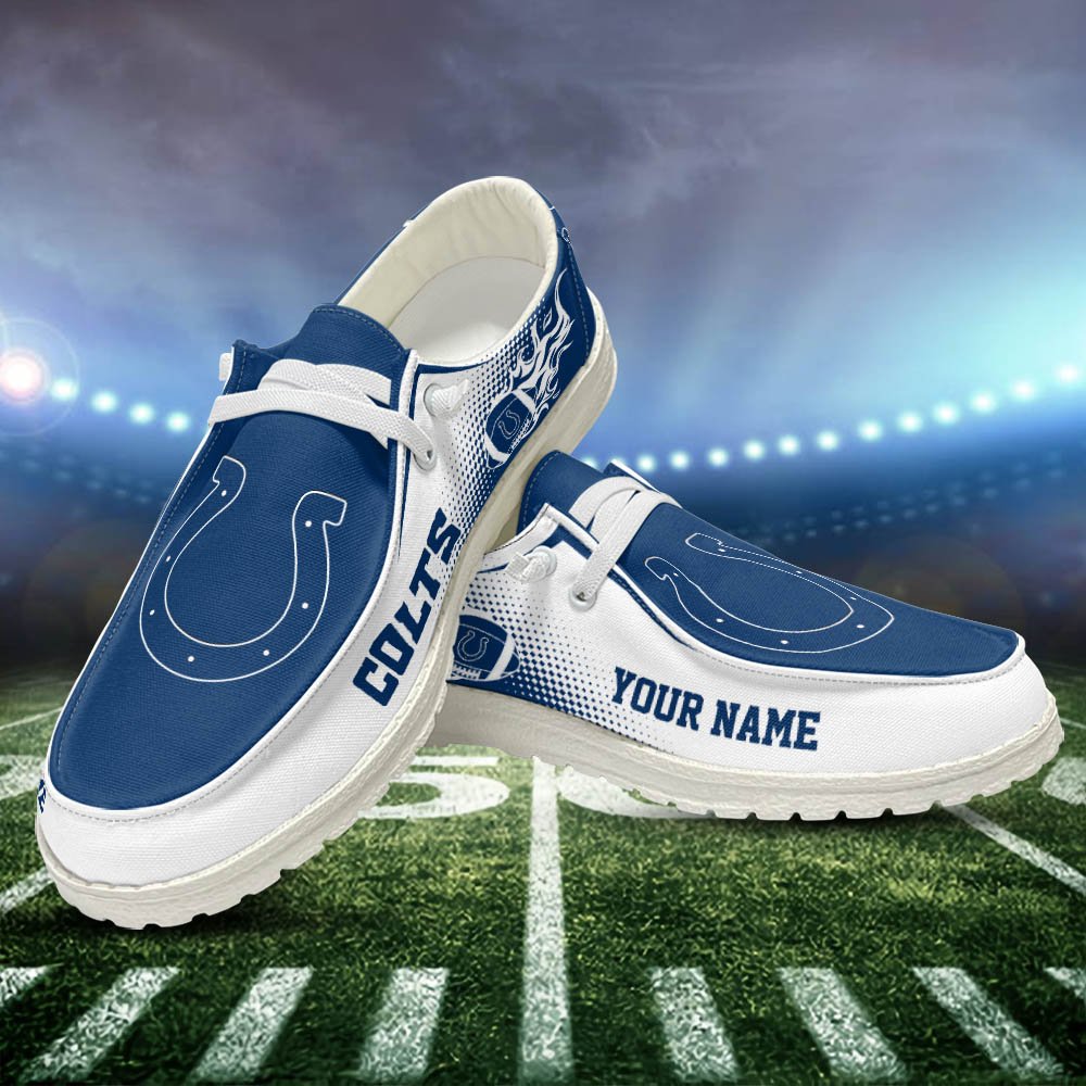 Indianapolis Colts HD Shoes Custom Your Name, Sport Team Shoes, Gift For Sport Lovers ETHY-52463 HD Shoes 2024 Version