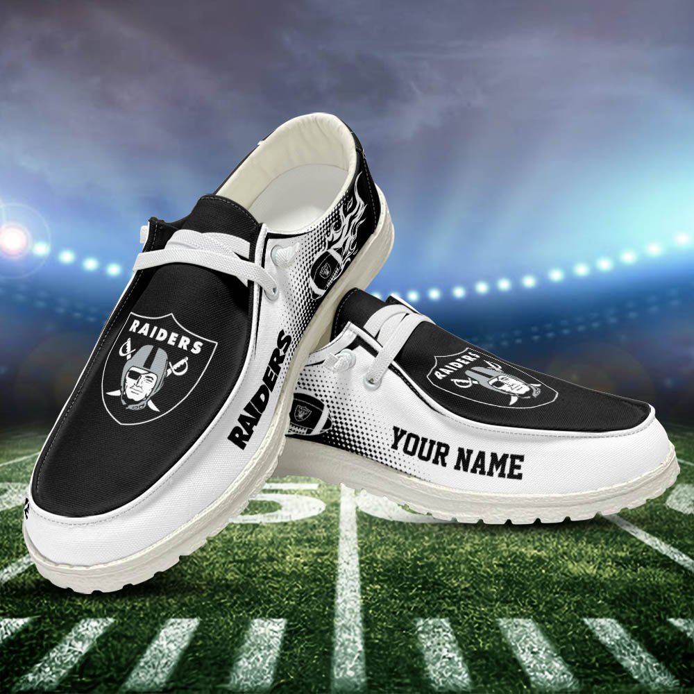 Las Vegas Raiders HD Shoes Custom Your Name, Sport Team Shoes, Gift For Sport Lovers ETHY-52463 HD Shoes 2024 Version