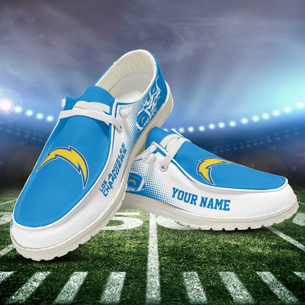 Los Angeles Chargers HD Shoes Custom Your Name, Sport Team Shoes, Gift For Sport Lovers ETHY-52463 HD Shoes 2024 Version