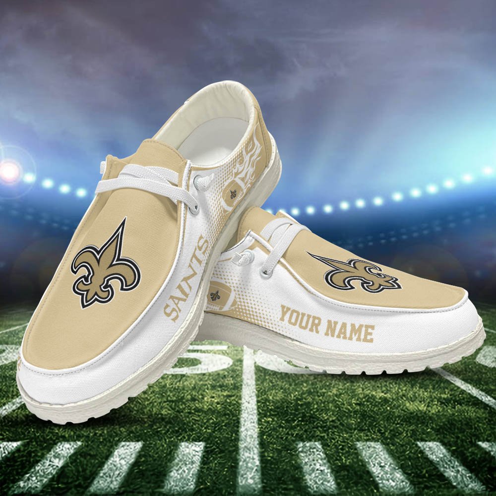 New Orleans Saints HD Shoes Custom Your Name, Sport Team Shoes, Gift For Sport Lovers ETHY-52463 HD Shoes 2024 Version