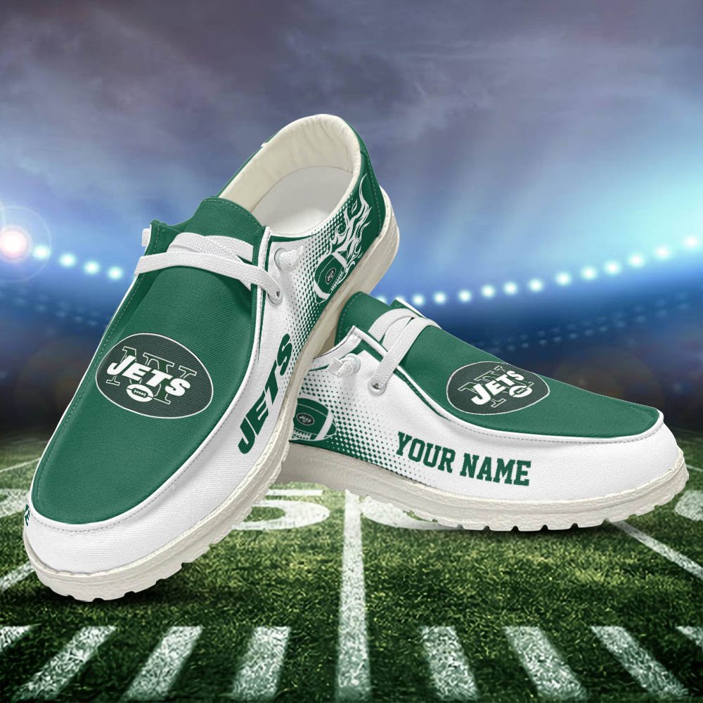 New York Jets HD Shoes Custom Your Name, Sport Team Shoes, Gift For Sport Lovers ETHY-52463 HD Shoes 2024 Version