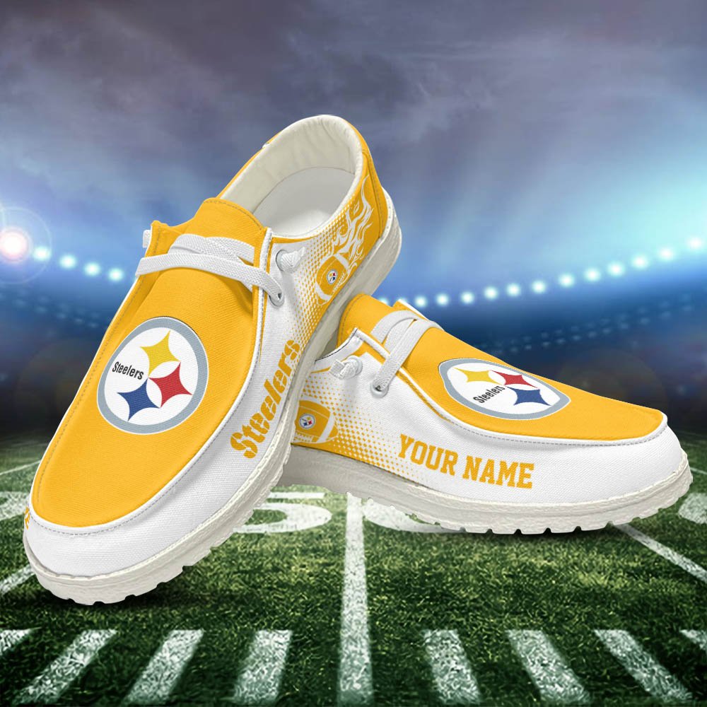 Pittsburgh Steelers HD Shoes Custom Your Name, Sport Team Shoes, Gift For Sport Lovers ETHY-52463 HD Shoes 2024 Version