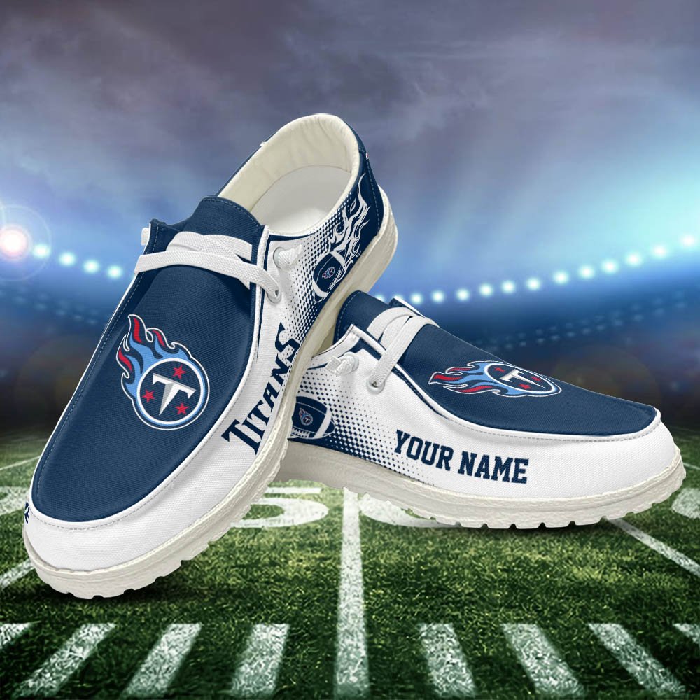 Tennessee Titans HD Shoes Custom Your Name, Sport Team Shoes, Gift For Sport Lovers ETHY-52463 HD Shoes 2024 Version