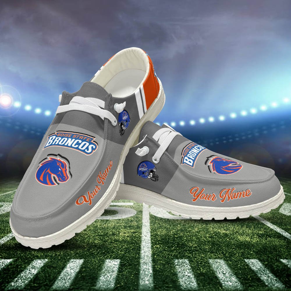 Boise State Broncos Sport HD Shoes Custom Your Name, White HDs For Sport Lovers, Sport Gifts For Fan ETHY-52465 HD Shoes 2024 Version