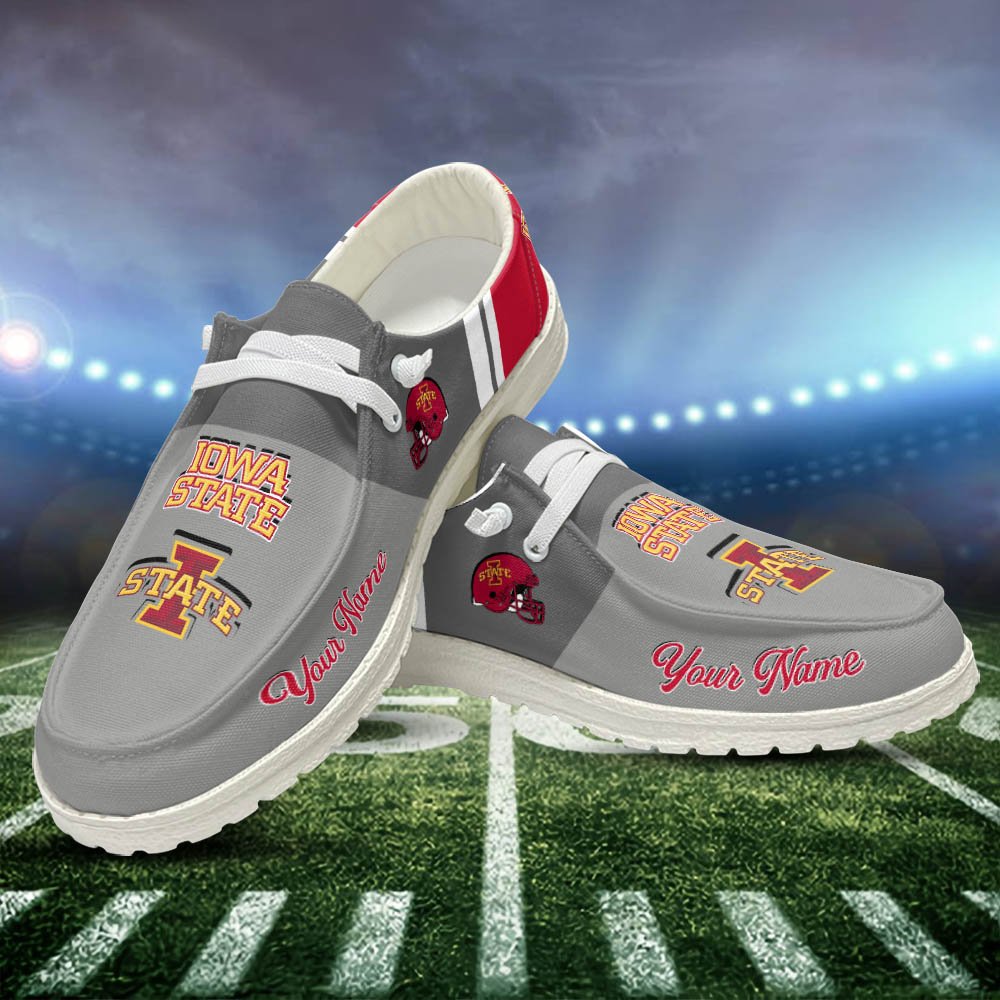 Iowa State Cyclones Sport HD Shoes Custom Your Name, White HDs For Sport Lovers, Sport Gifts For Fan ETHY-52465 HD Shoes 2024 Version