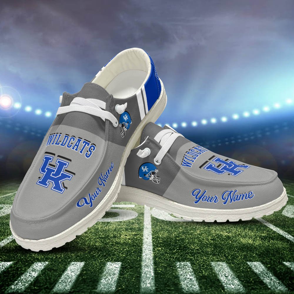 Kentucky Wildcats Sport HD Shoes Custom Your Name, White HDs For Sport Lovers, Sport Gifts For Fan ETHY-52465 HD Shoes 2024 Version