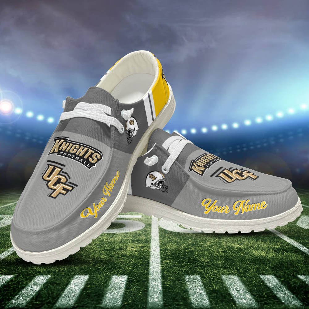 UCF Knights Sport HD Shoes Custom Your Name, White HDs For Sport Lovers, Sport Gifts For Fan ETHY-52465 HD Shoes 2024 Version