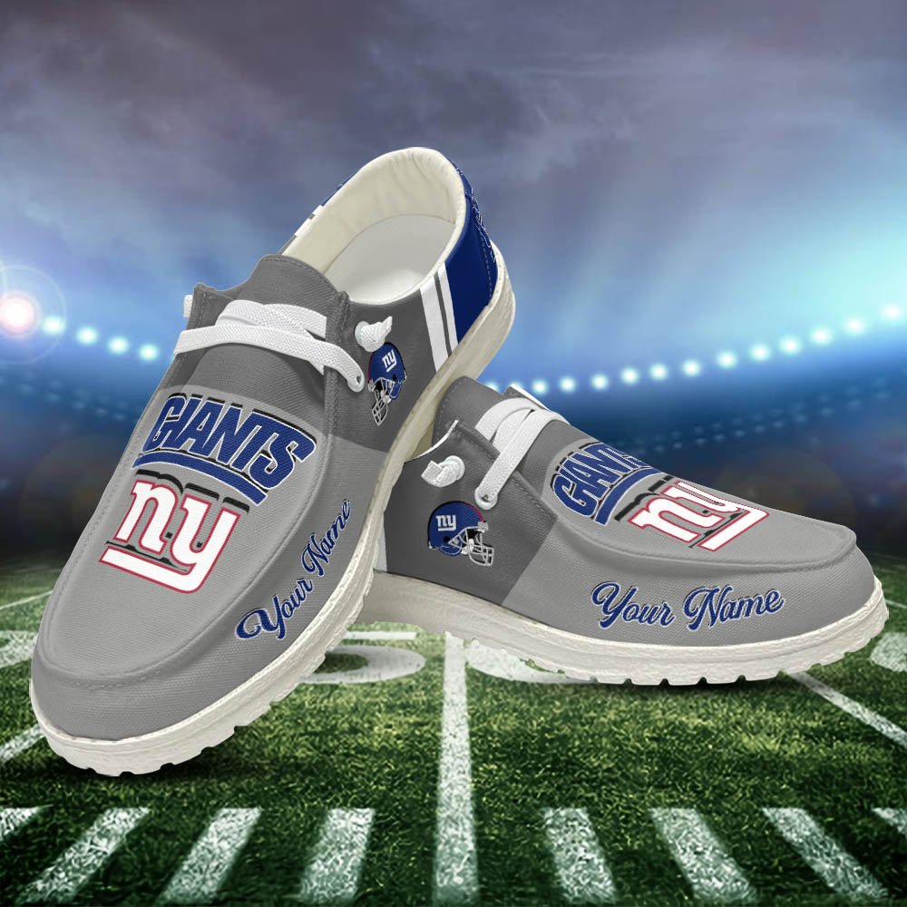 New York Giants Sport HD Shoes Custom Your Name, White HDs For Sport Lovers, Sport Gifts For Fan ETHY-52465 HD Shoes 2024 Version