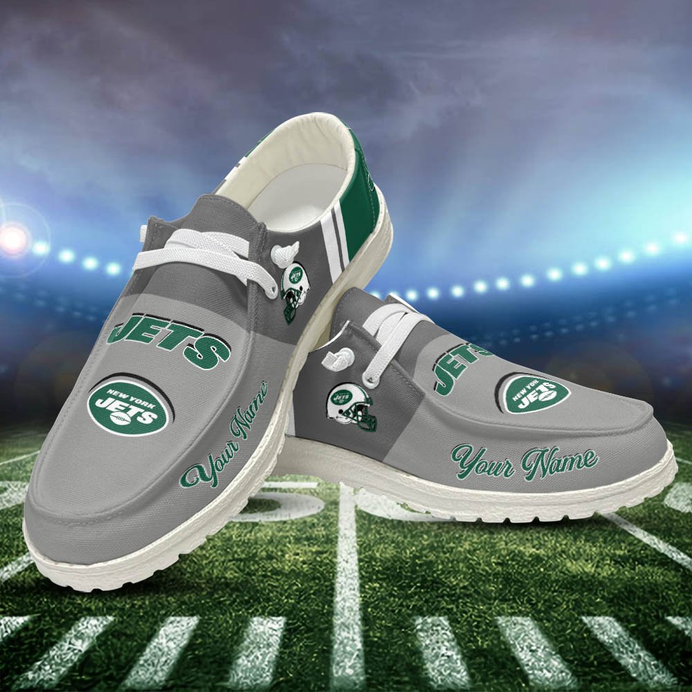 New York Jets Sport HD Shoes Custom Your Name, White HDs For Sport Lovers, Sport Gifts For Fan ETHY-52465 HD Shoes 2024 Version