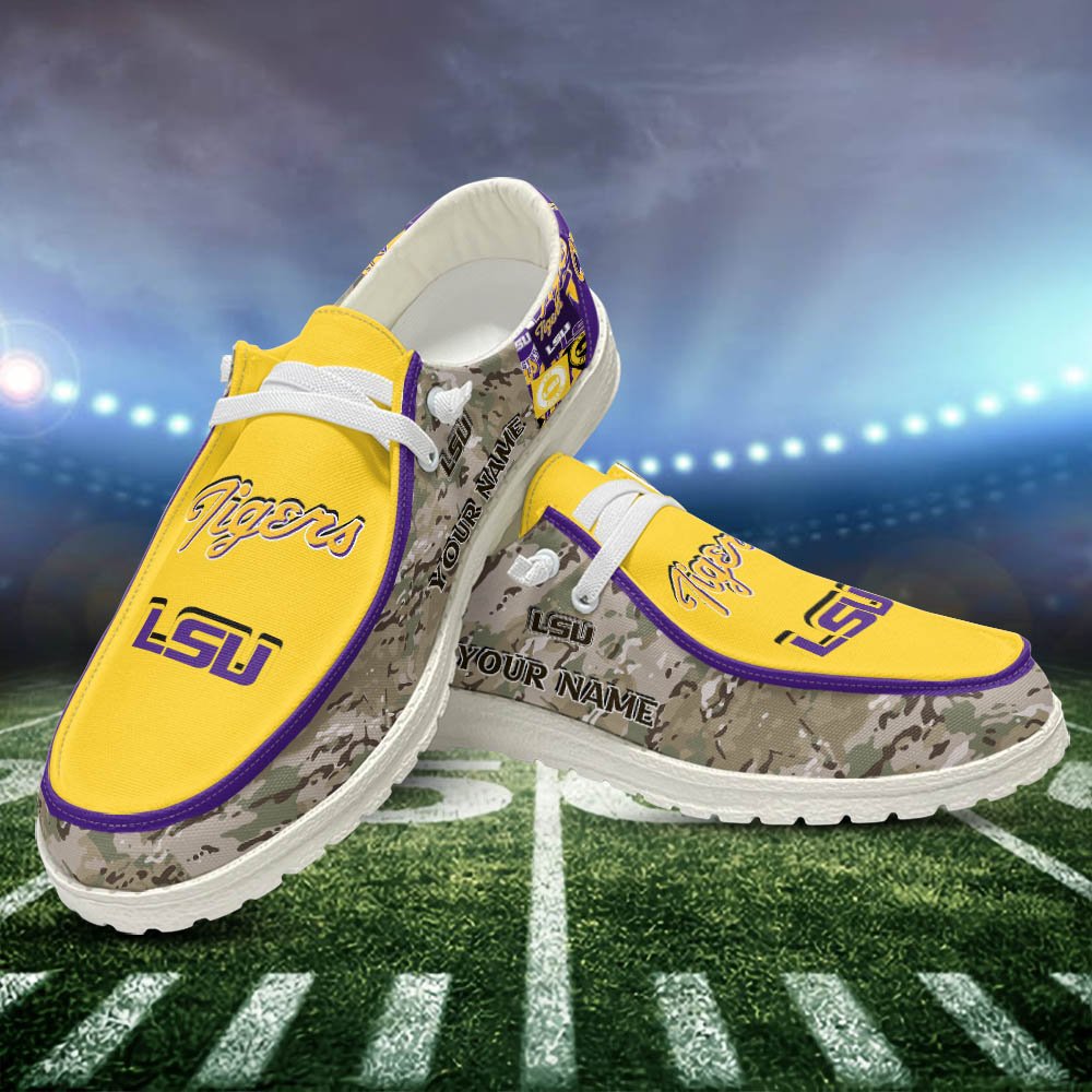 LSU TIGERS White HD Shoes Custom Your Name, Sport Shoes For Lovers, Sport Gift, Sport Team Shoes ETHY-52506 HD Shoes 2024 Version