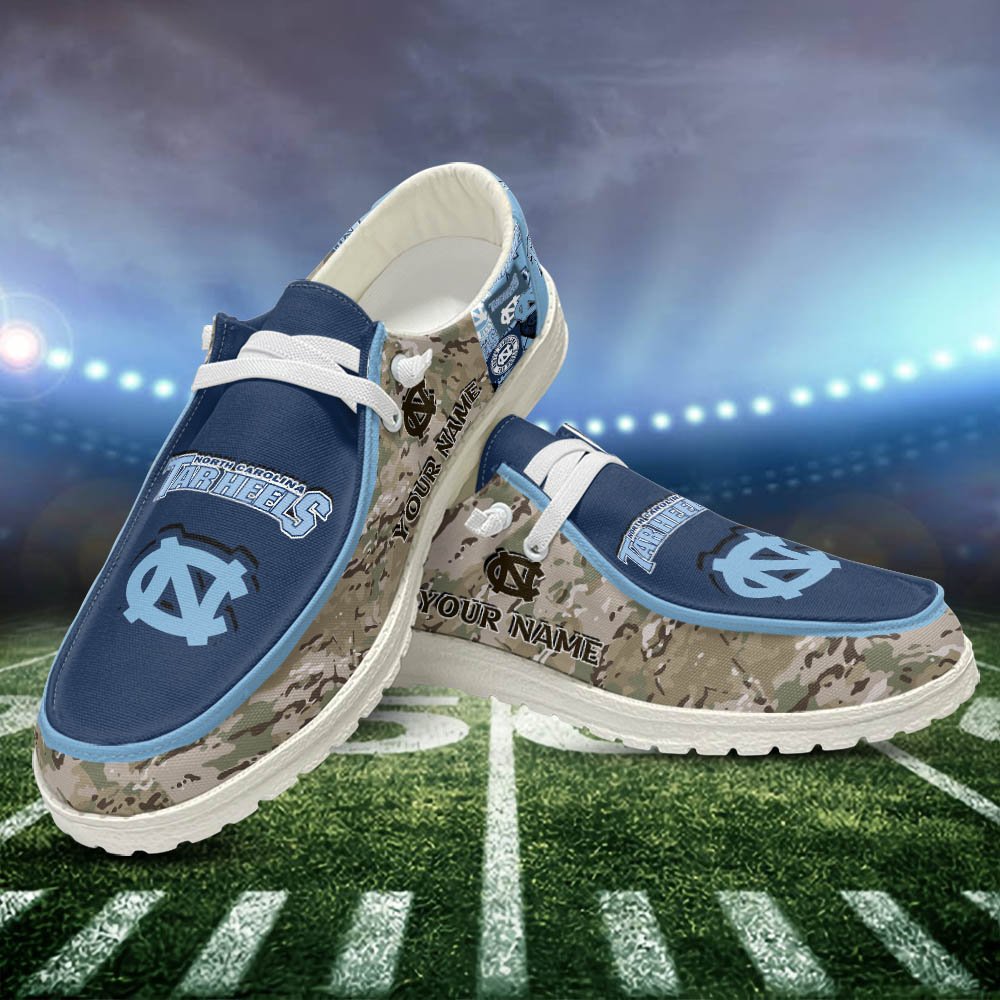 North Carolina Tar Heels White HD Shoes Custom Your Name, Sport Shoes For Lovers, Sport Gift, Sport Team Shoes ETHY-52506 HD Shoes 2024 Version