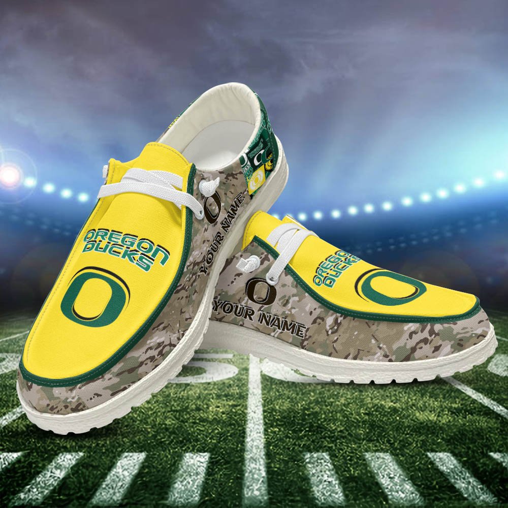 Oregon Ducks White HD Shoes Custom Your Name, Sport Shoes For Lovers, Sport Gift, Sport Team Shoes ETHY-52506 HD Shoes 2024 Version