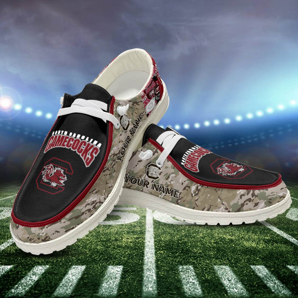 South Carolina Gamecocks White HD Shoes Custom Your Name, Sport Shoes For Lovers, Sport Gift, Sport Team Shoes ETHY-52506 HD Shoes 2024 Version