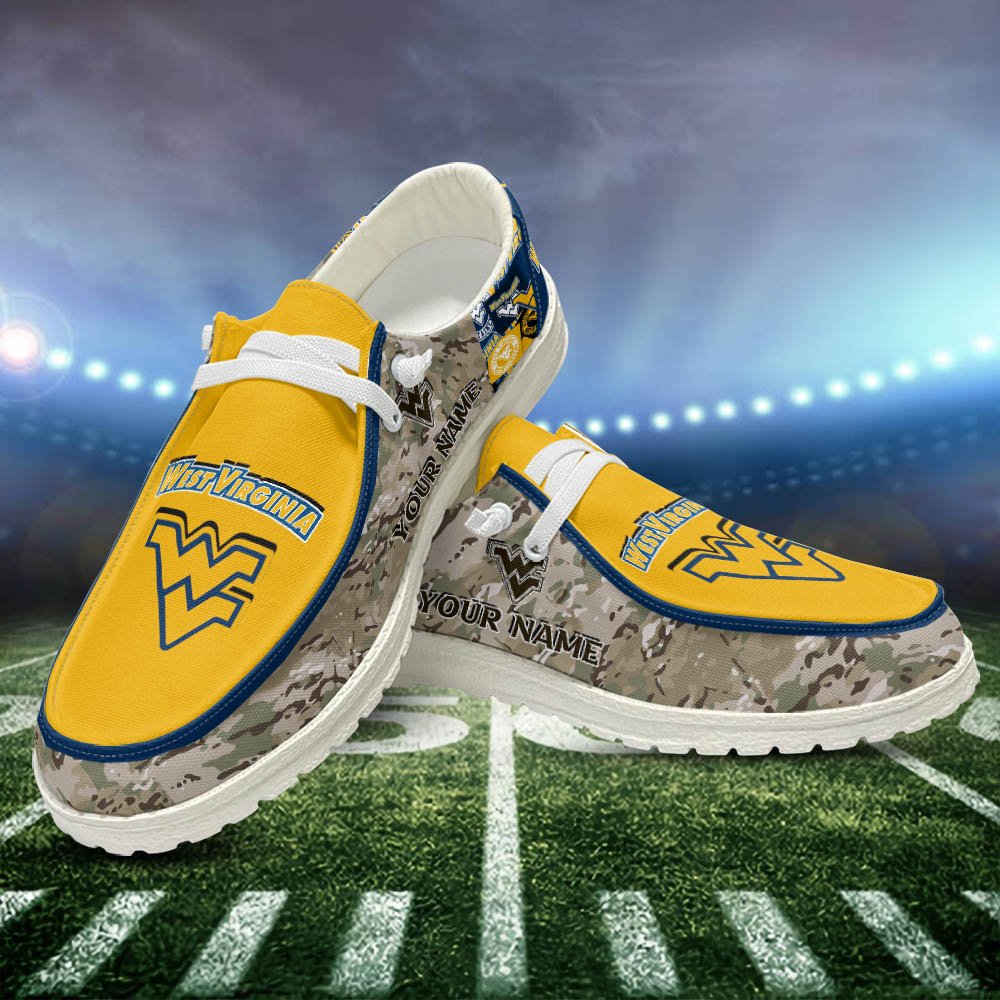 West Virginia Mountaineers White HD Shoes Custom Your Name, Sport Shoes For Lovers, Sport Gift, Sport Team Shoes ETHY-52506 HD Shoes 2024 Version