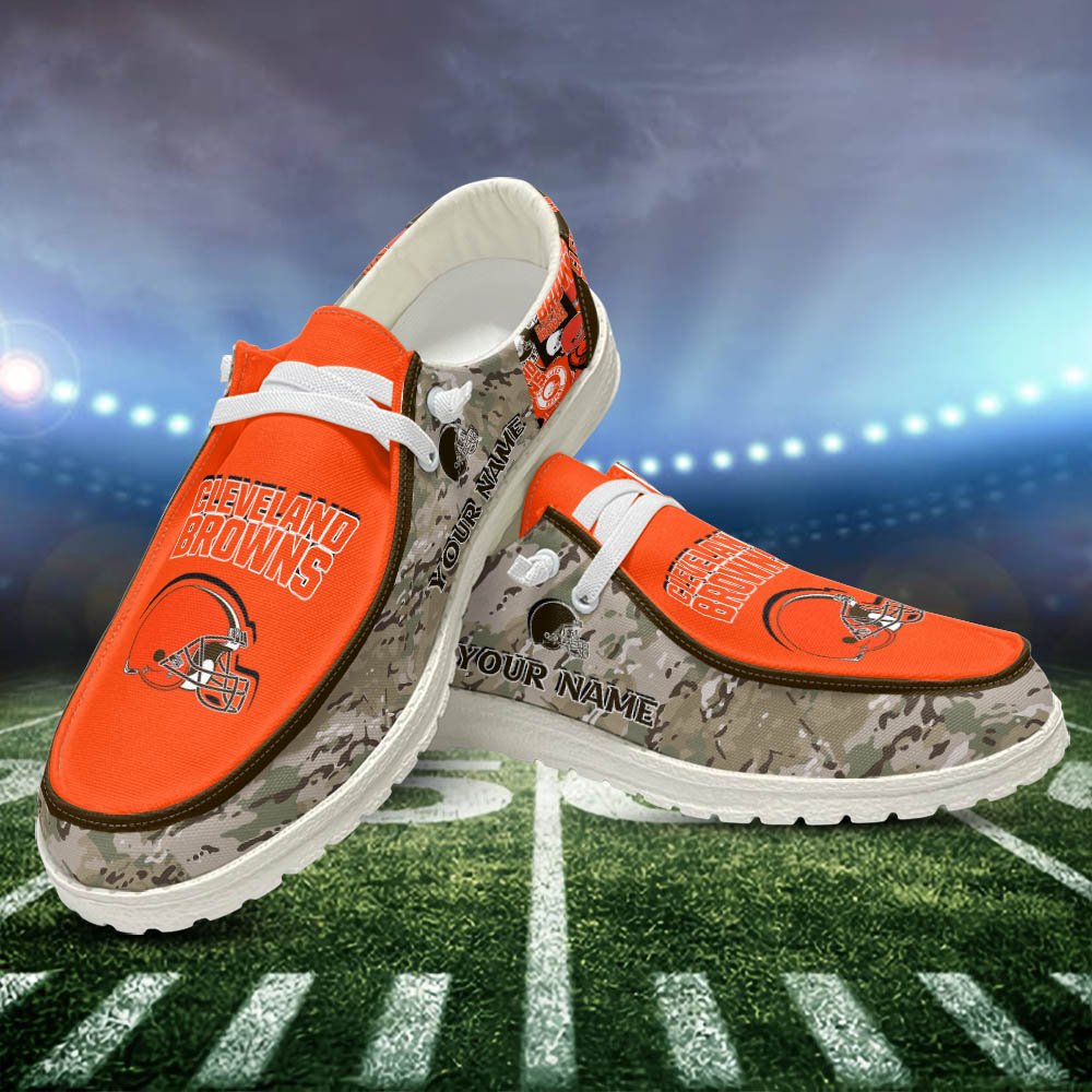 Cleveland Browns White HD Shoes Custom Your Name, Sport Shoes For Lovers, Sport Gift, Sport Team Shoes ETHY-52506 HD Shoes 2024 Version