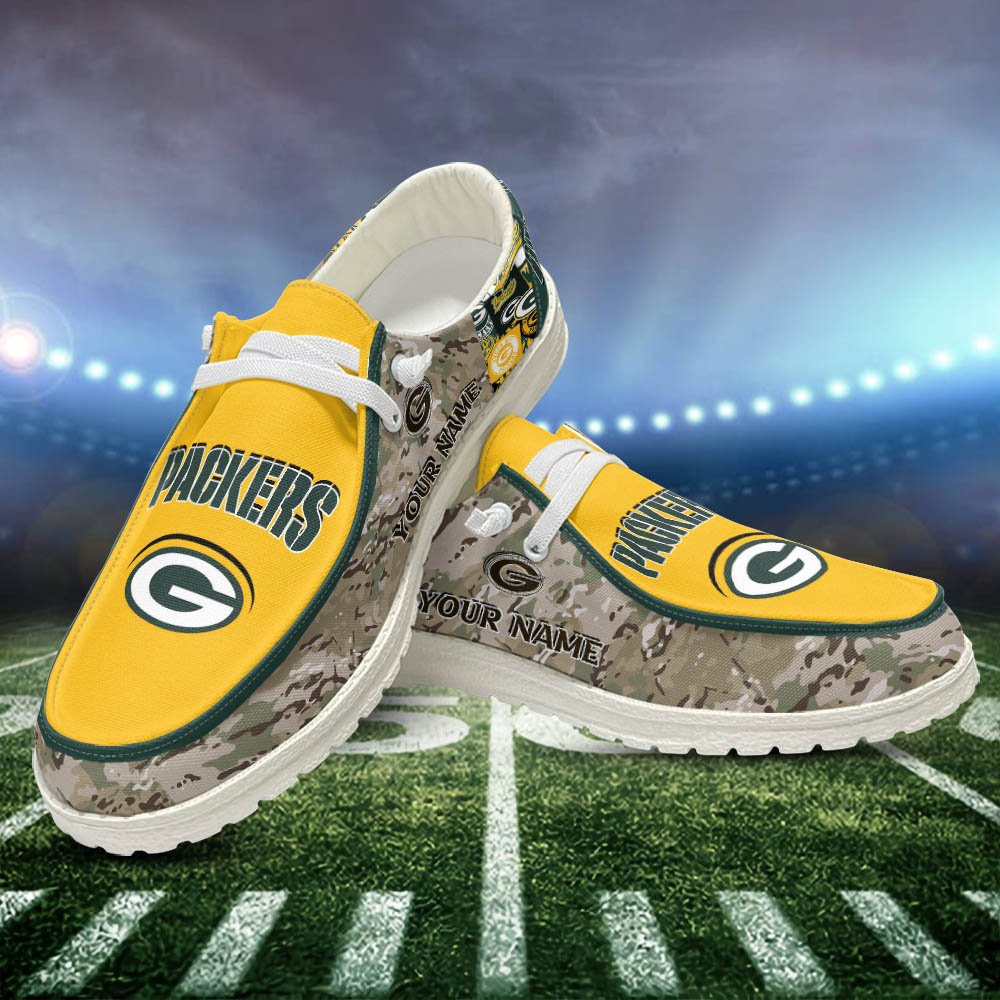 Green Bay Packers White HD Shoes Custom Your Name, Sport Shoes For Lovers, Sport Gift, Sport Team Shoes ETHY-52506 HD Shoes 2024 Version