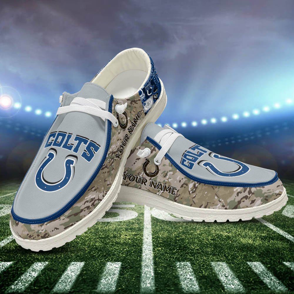 Indianapolis Colts White HD Shoes Custom Your Name, Sport Shoes For Lovers, Sport Gift, Sport Team Shoes ETHY-52506 HD Shoes 2024 Version