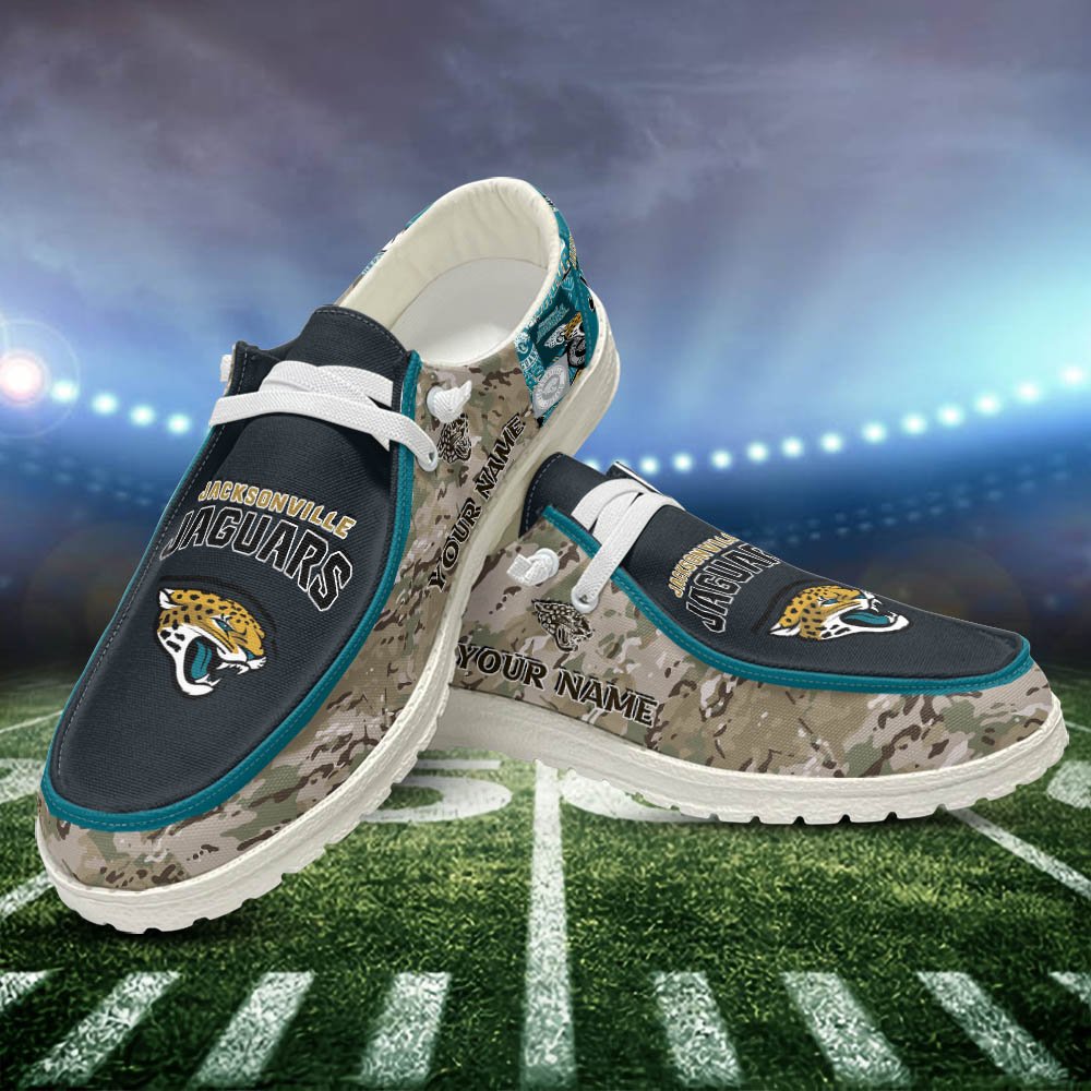 Jacksonville Jaguars White HD Shoes Custom Your Name, Sport Shoes For Lovers, Sport Gift, Sport Team Shoes ETHY-52506 HD Shoes 2024 Version