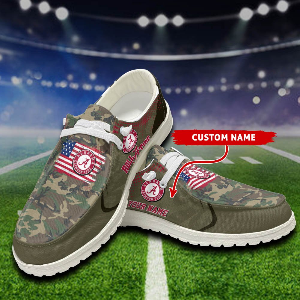 Alabama Crimson Tide Sport HD Shoes Custom Your Name, Sport Team Shoes, Gift For Fans ETHY-52532 HD Shoes 2024 Version