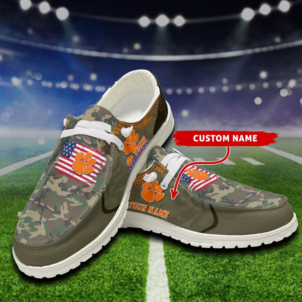 Clemson Tigers Sport HD Shoes Custom Your Name, Sport Team Shoes, Gift For Fans ETHY-52532 HD Shoes 2024 Version