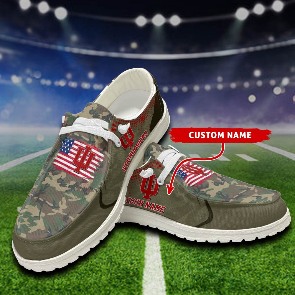 Indiana Hoosiers Sport HD Shoes Custom Your Name, Sport Team Shoes, Gift For Fans ETHY-52532 HD Shoes 2024 Version