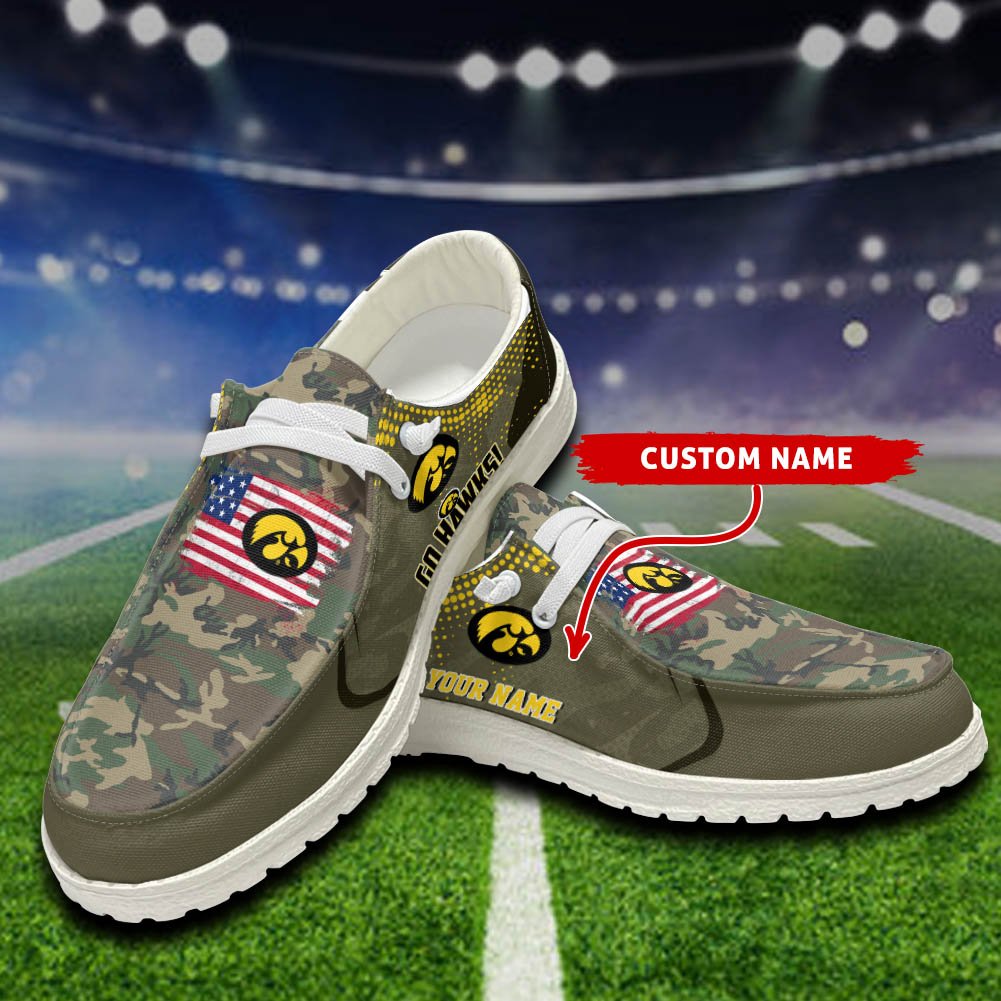 Iowa Hawkeyes Sport HD Shoes Custom Your Name, Sport Team Shoes, Gift For Fans ETHY-52532 HD Shoes 2024 Version