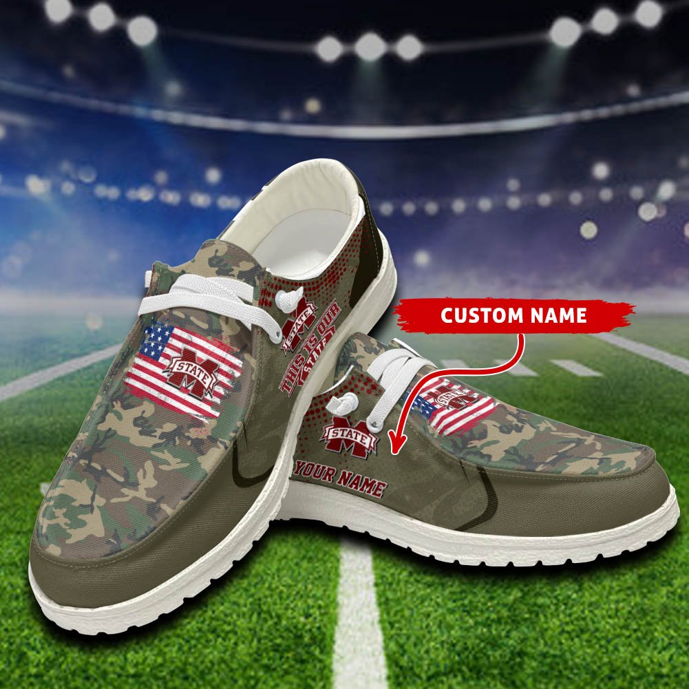 Mississippi State Bulldogs Sport HD Shoes Custom Your Name, Sport Team Shoes, Gift For Fans ETHY-52532 HD Shoes 2024 Version