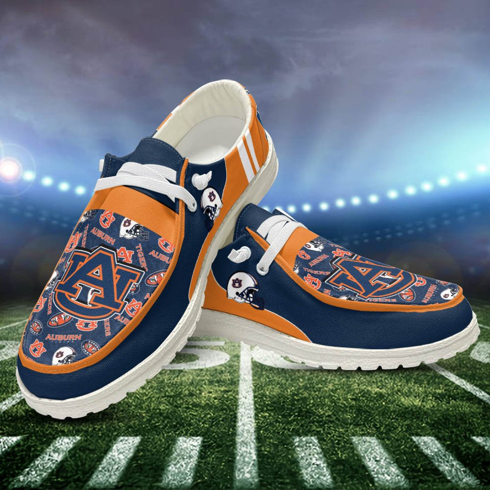 Auburn Tigers Sport HD Shoes Custom Your Name, White HDs For Sport Fans, Sport Gifts ETHY-52552 HD Shoes 2024 Version