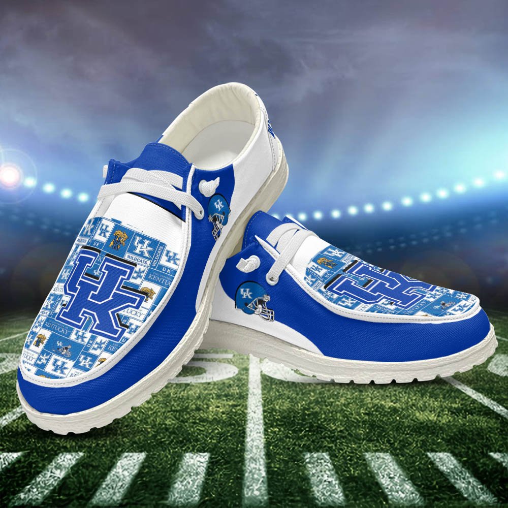 Kentucky Wildcats Sport HD Shoes Custom Your Name, White HDs For Sport Fans, Sport Gifts ETHY-52552 HD Shoes 2024 Version