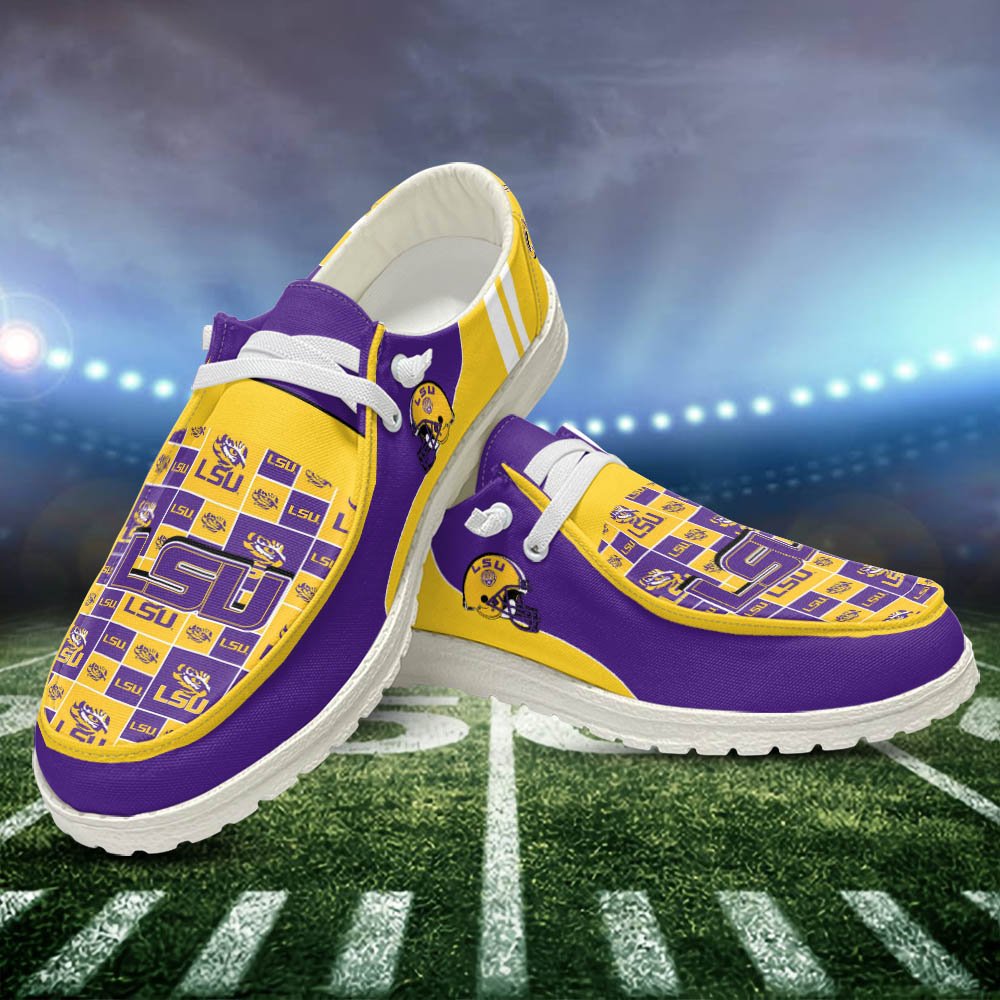 LSU TIGERS Sport HD Shoes Custom Your Name, White HDs For Sport Fans, Sport Gifts ETHY-52552 HD Shoes 2024 Version