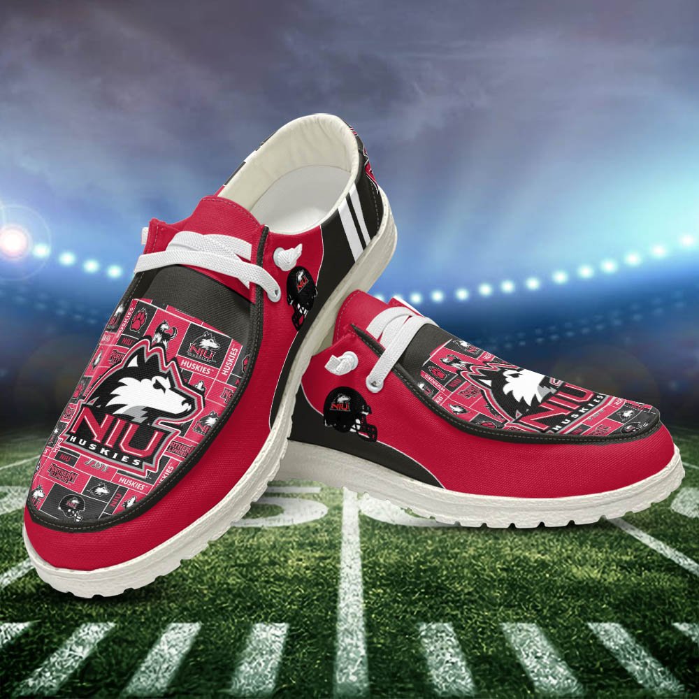 Northern Illinois Huskies Sport HD Shoes Custom Your Name, White HDs For Sport Fans, Sport Gifts ETHY-52552 HD Shoes 2024 Version